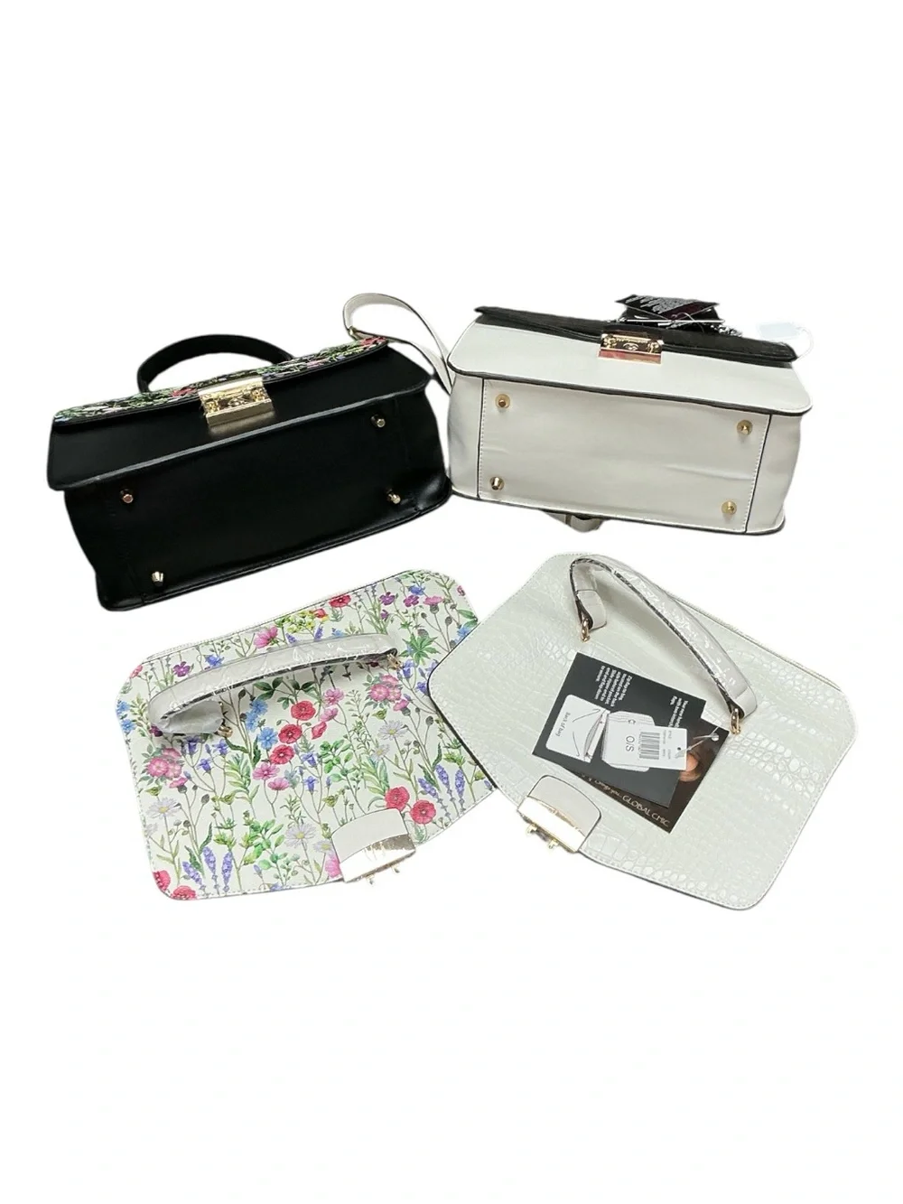 IMAN - NWT - Global Chic Interchangeable Flap Handbags with Crossbody